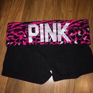 PINK yoga shorts